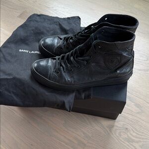 Saint Lauren Paris High Top Bedford Sneaker 42